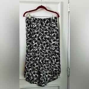 J.Crew Faux Wrap Tulip high-low hem - elastic back